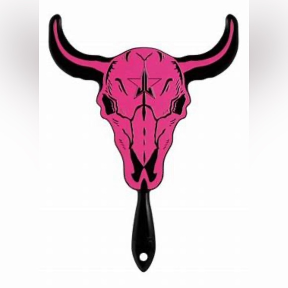 JEFFREE STAR Pink & Black Yak Star Ranch Hand Mirror